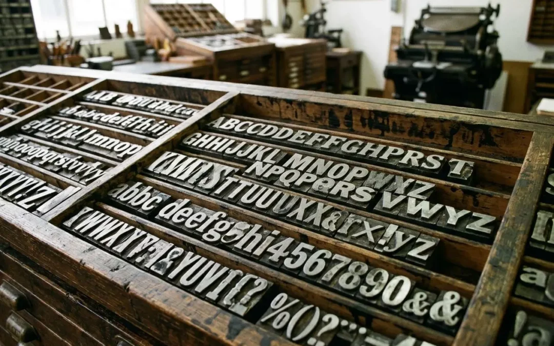 Caractères mobiles d'imprimerie