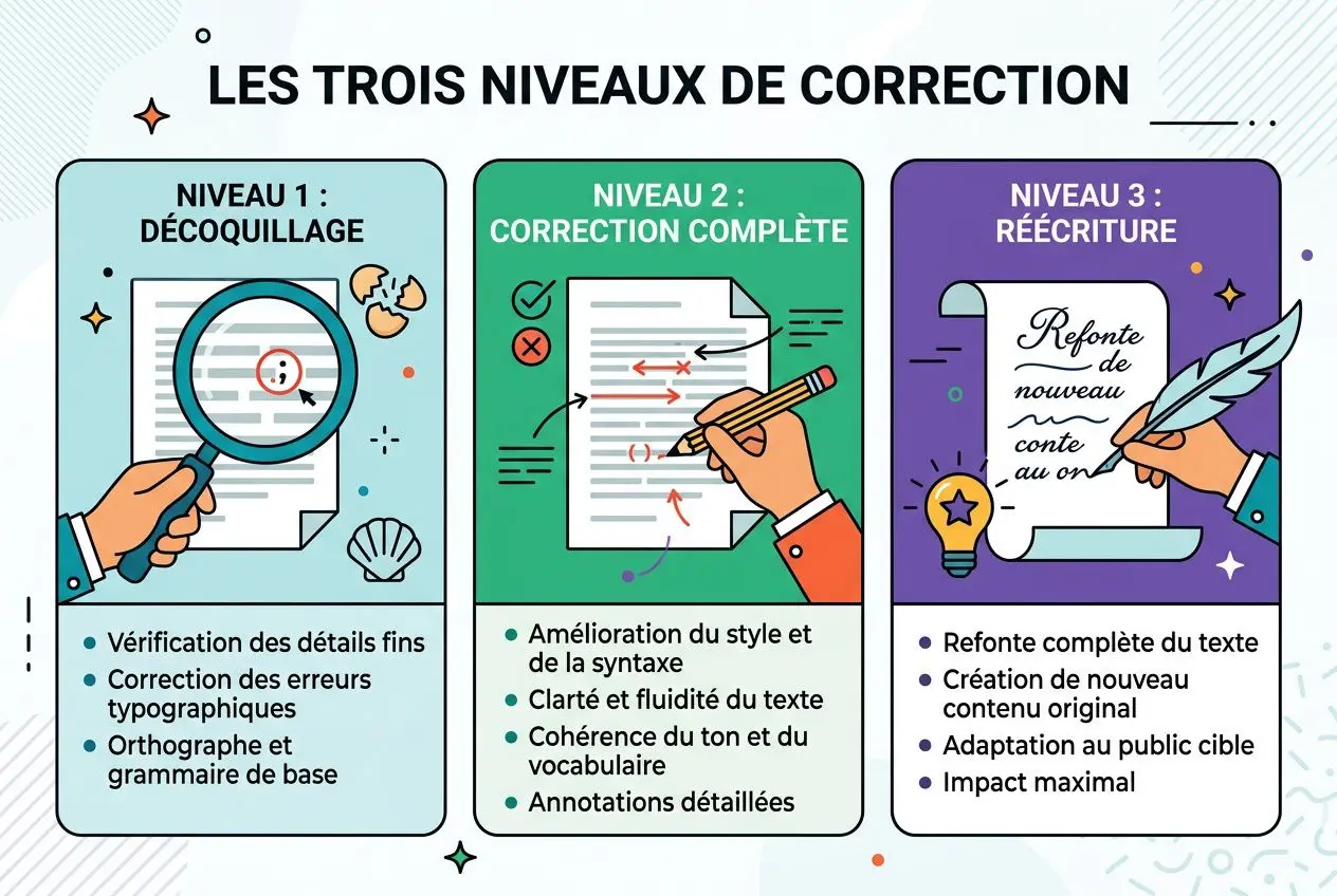 Niveaux de services de correction