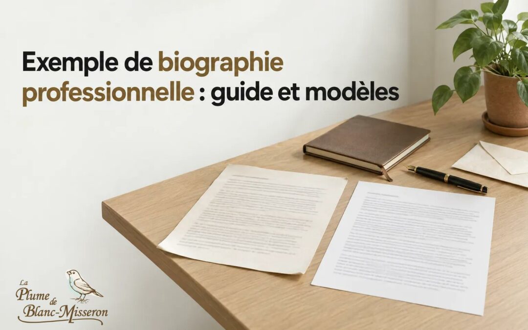 Exemple de biographie professionnelle : guide et modèles